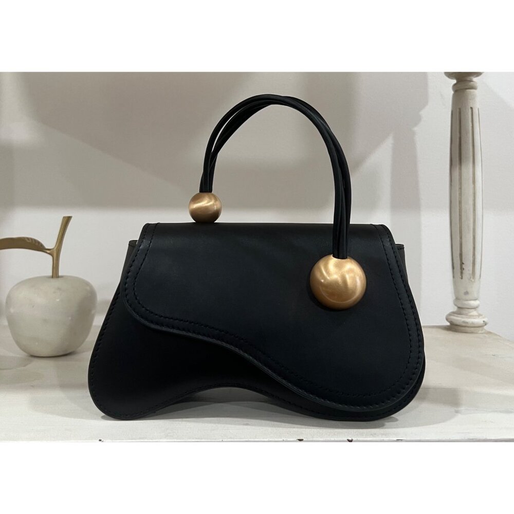 Cult Gaia $498 Kazia Crossbody in Black Wearable Abstract Art - Picture 2 of 12